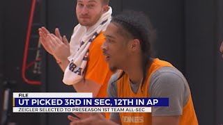 Vols men's basketball picked 3rd in SEC; Zeigler named preseason All-SEC