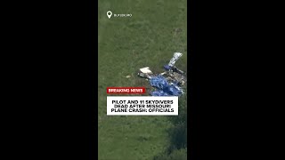 12 dead in crash of plane on skydiving outing in Missouri, authorities say