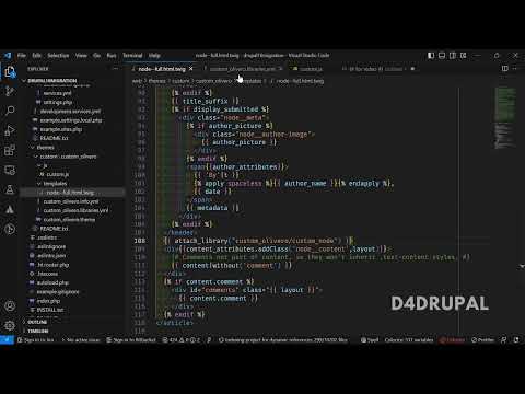 How to attach libraries in your Twig files Drupal 10, Drupal 9, Drupal 8 | D4Drupal