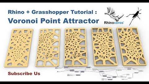 Rhino+Grasshopper Tutorial : Voronoi Point Attractor