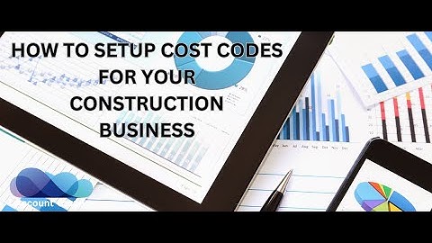 How To Setup Cost Codes In Cloud Books 365 For Construction