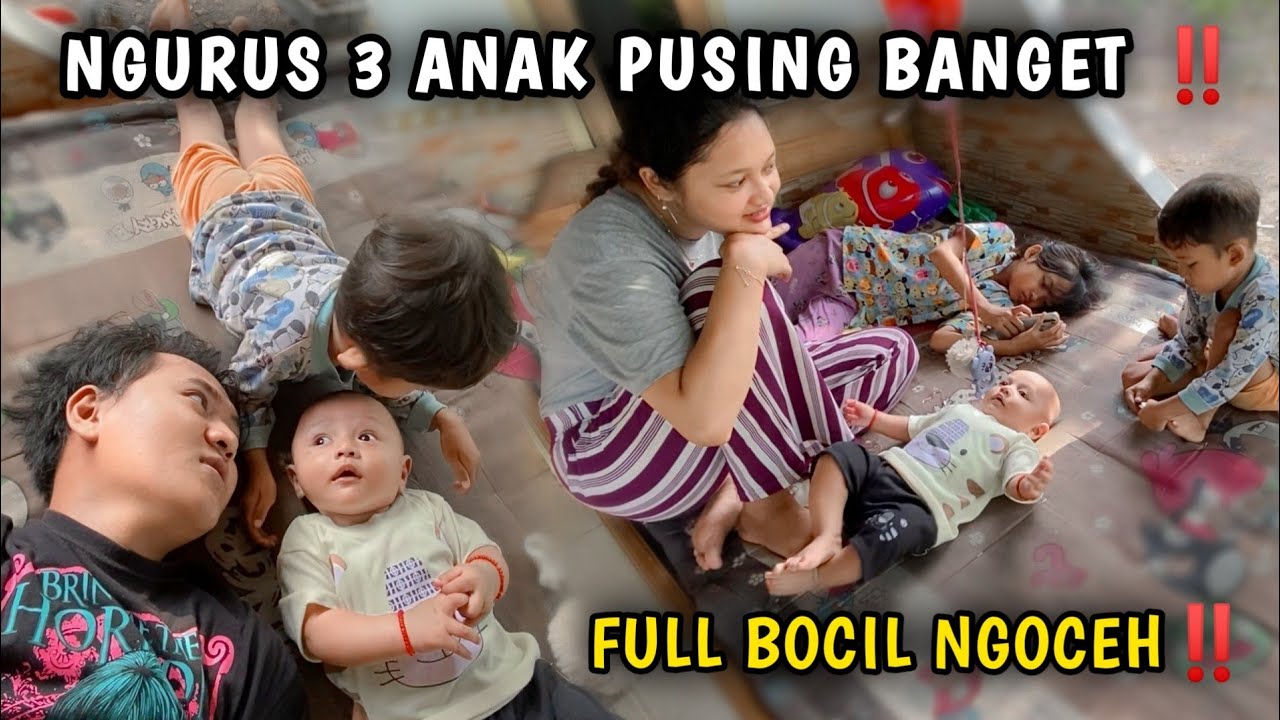 DAILY VLOG HEYDA SULISTYA FAMILY | PUSING JUGA NGURUS ANAK SENDIRI😂😂