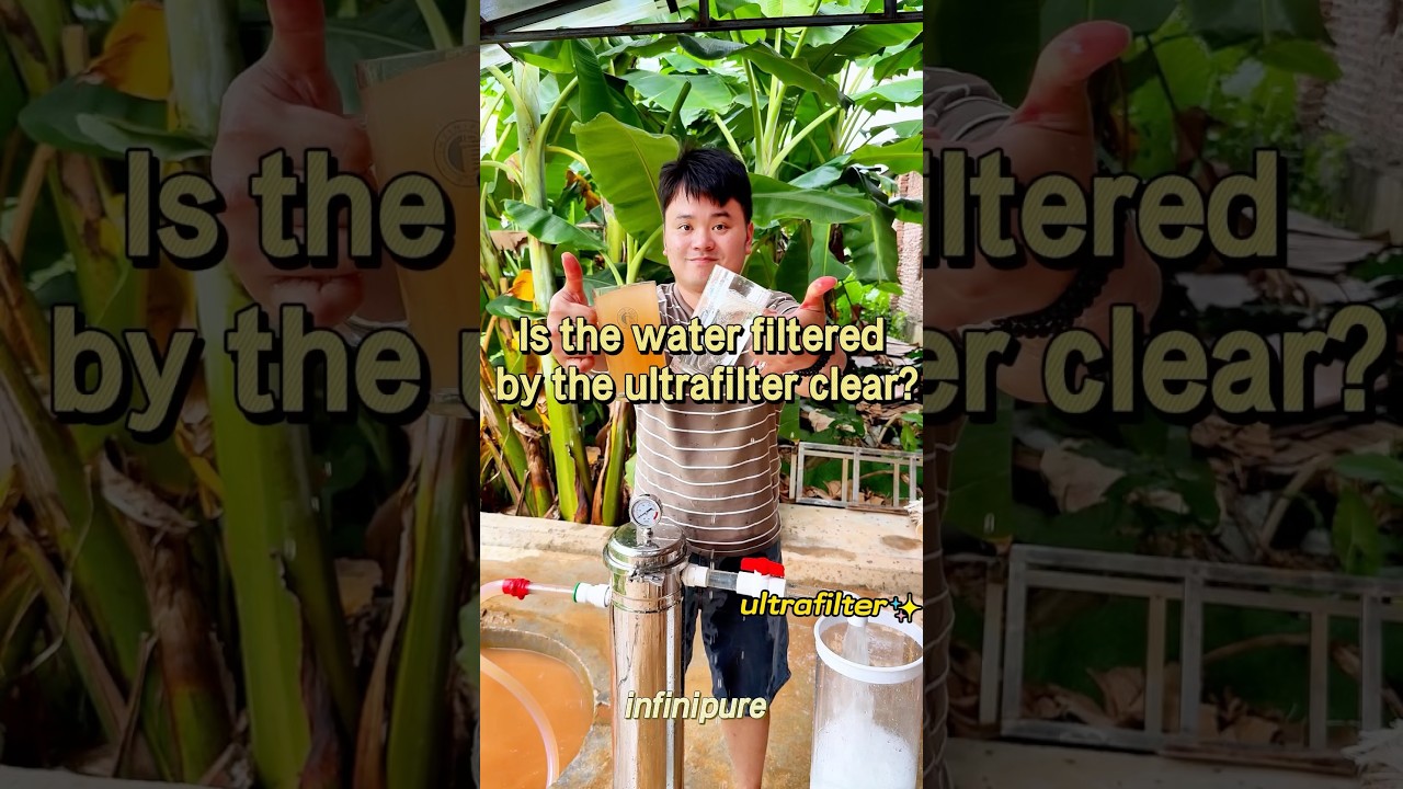 Ultrafiltration membrane cleaning effect demonstration！