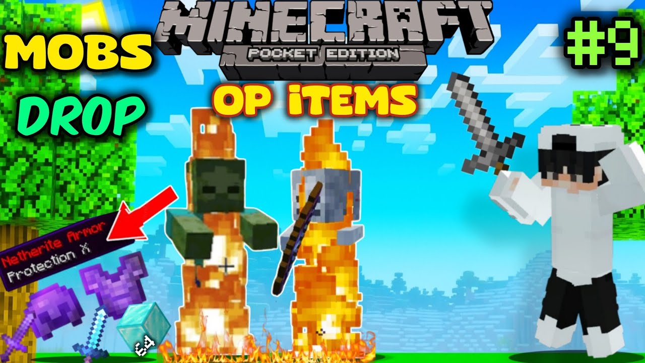 Minecraft, but Mobs drop op items 💥 #minecraft #gaming #gameplay - YouTube