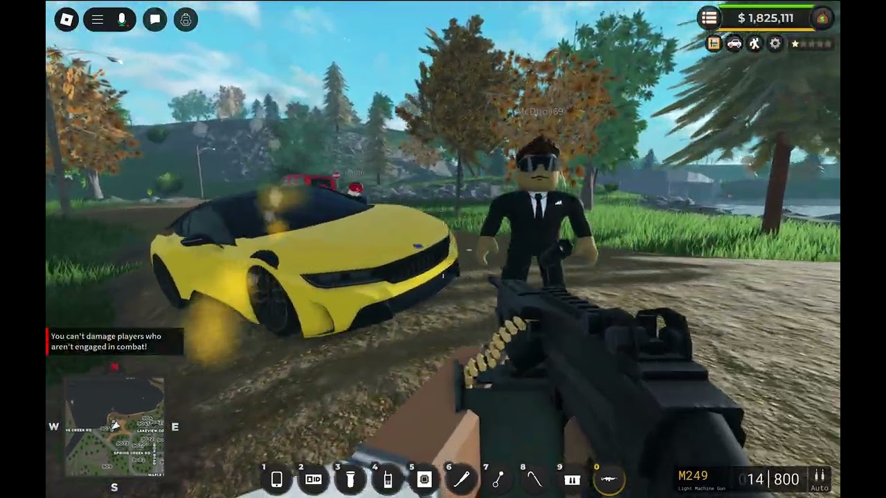 Showing my mom how to play ERLC (roblox)