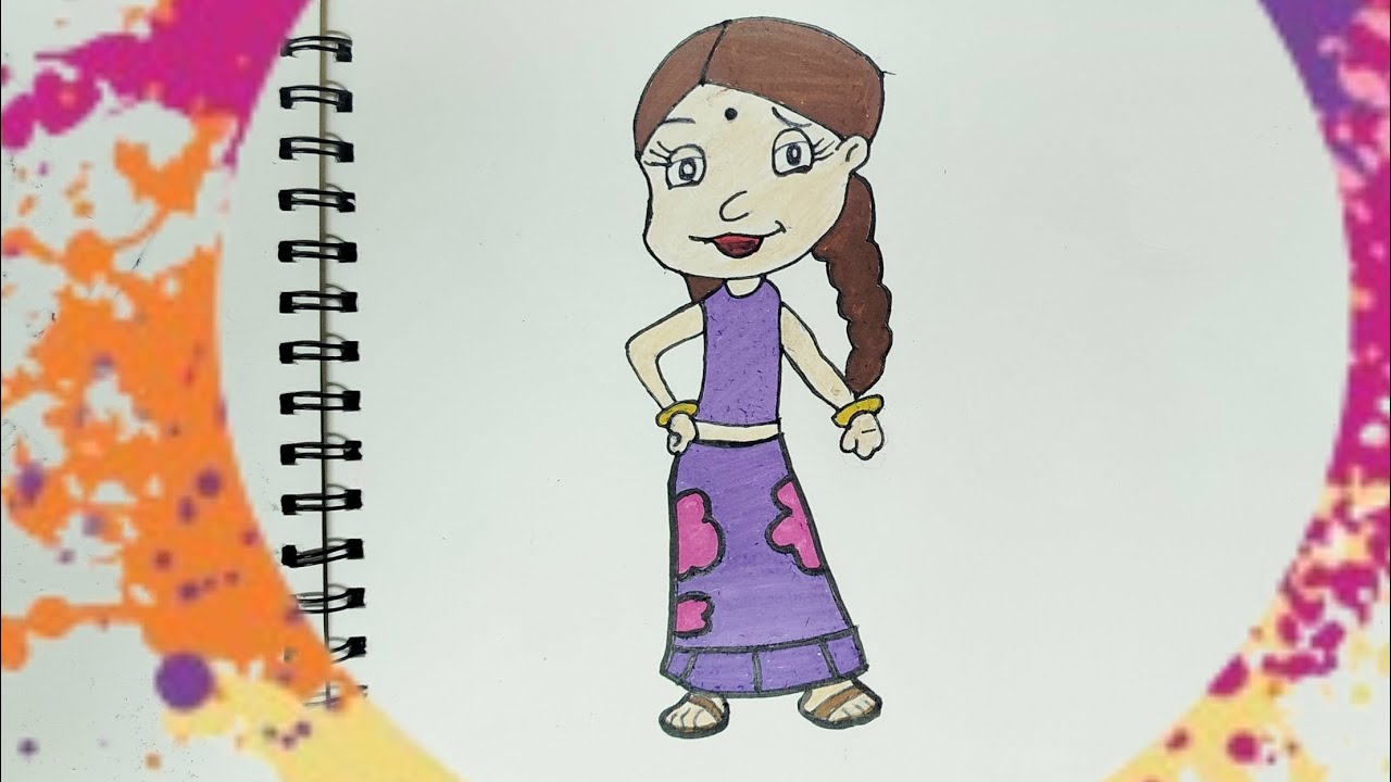 Easy chutki drawing | chota bheem