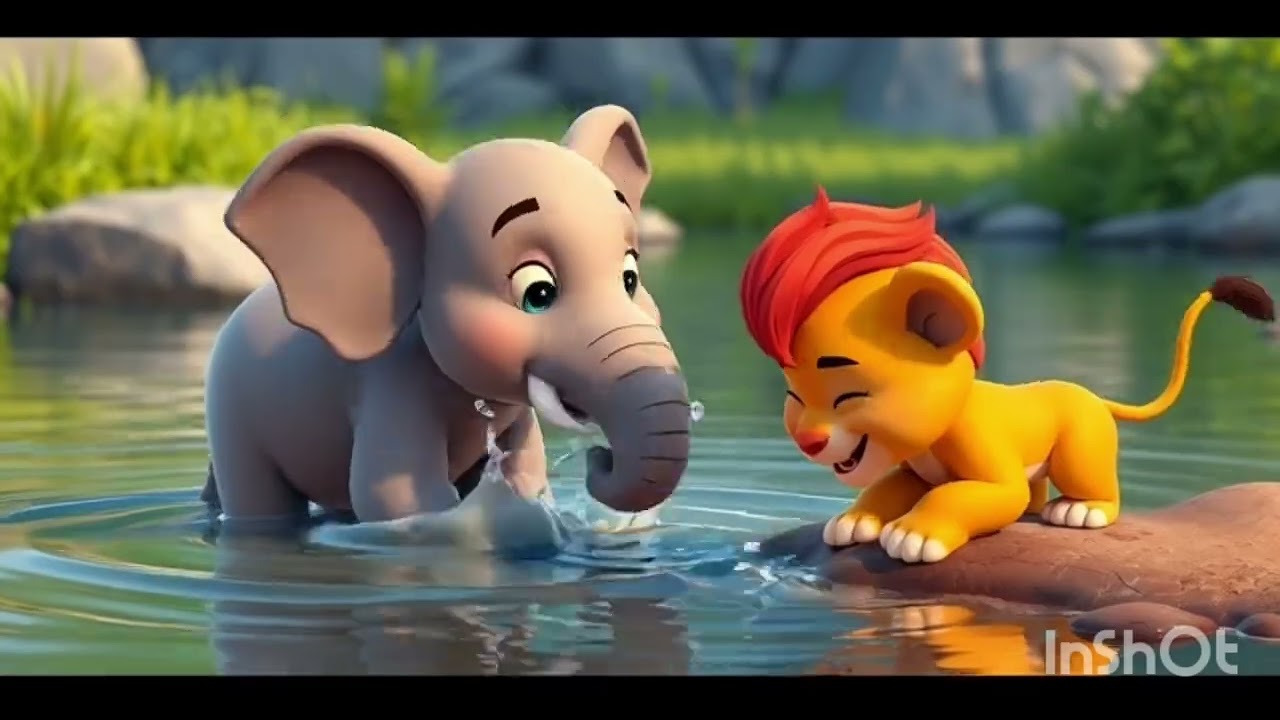 Hathi or sher | हाथी और शेर | Hindi Rhyme for kids 