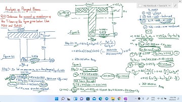 Tutorial 9- Analysis of Flanged Beam (T Beam) | Reinforced Concrete Structures | Solved Numerical