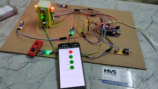 HVS-4773. Density based Traffic lights Controlling system with IoT Web monitoring #arduinoproject