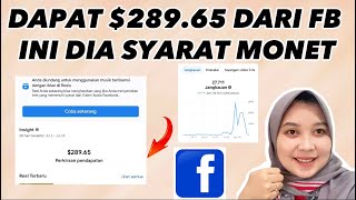 SYARAT DAPAT GAJI DI FACEBOOK | IKLAN DI REELS | IKLAN IN STREAM