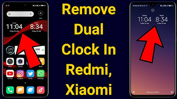How To Remove Dual Clock From Lock Screen In Redmi Xiaomi Phone 2020