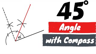 45 Degree Angle with Compass