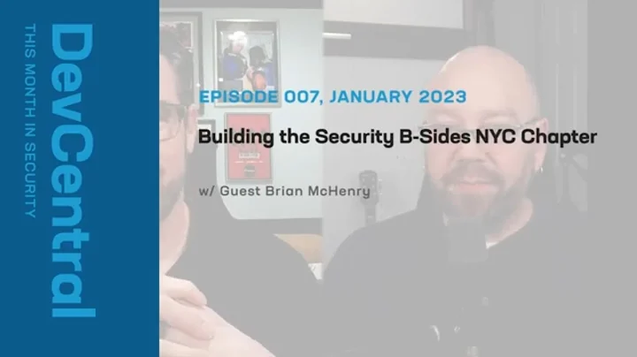 The Formation Of Security B-Sides NYC Chapter with...