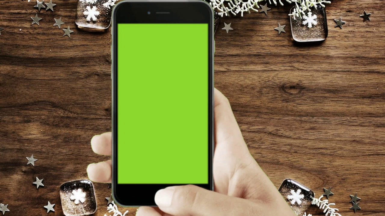 Phone frame green screen for video editing/no copyright
