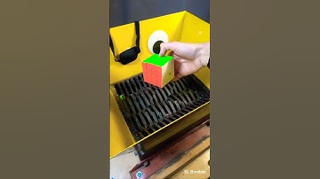 Shredder Vs Rubik’s Cubes#shreddermachine #shredder #shredding #shredder #satisfying #RL  #rl