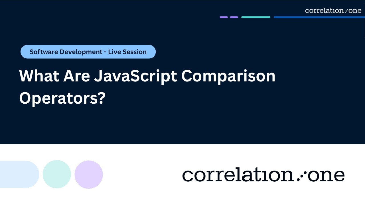 What Are JavaScript Comparison Operators? - YouTube