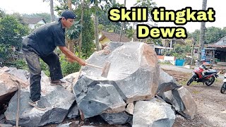 Skill tingkat Dewa!! Sungguh luar biasa, batu besar terbelah dengan mudah