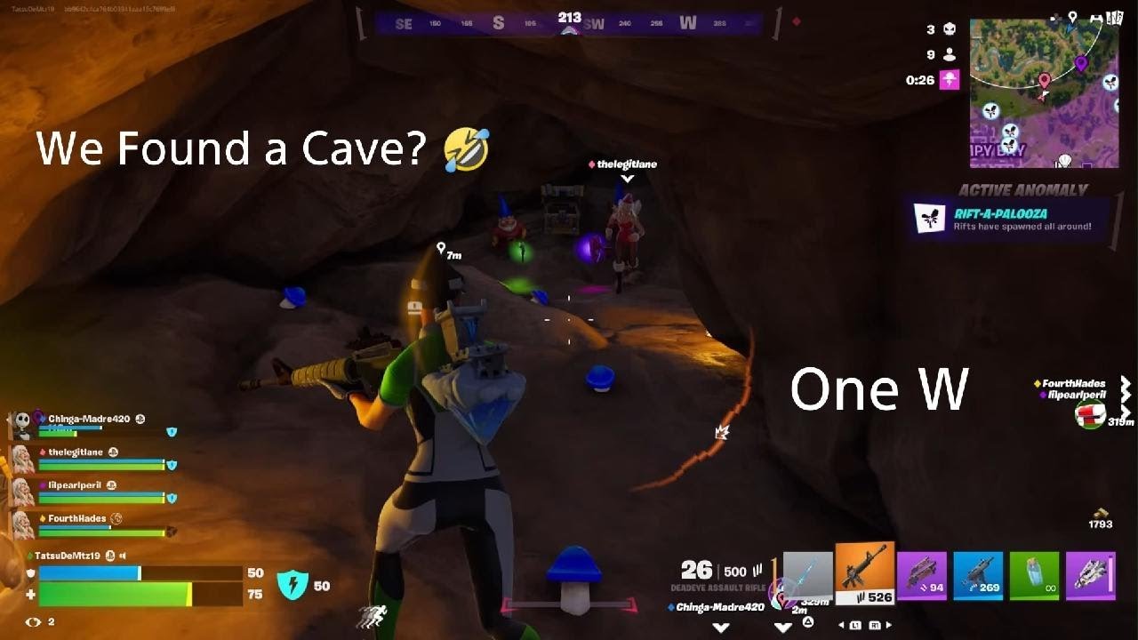 Fortnite One W, We Found a Cave? 🤣