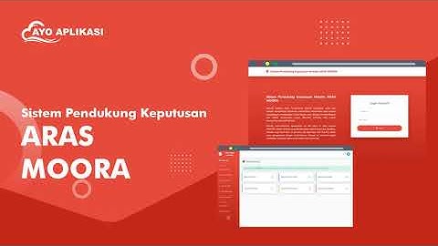 Source Code Aplikasi Sistem Pendukung Keputusan (SPK) Perbandingan Metode ARAS Dan MOORA