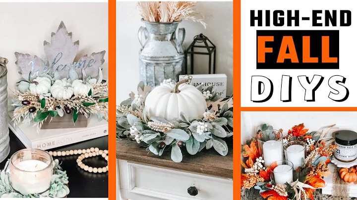 $1 HIGH END FALL DIY'S | DOLLAR TREE FALL DIY'S | BUDGET FRIENDLY |FARMHOUSE DECOR IDEAS