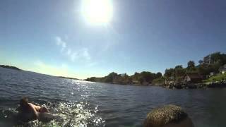 Bading på Austre Åmøy