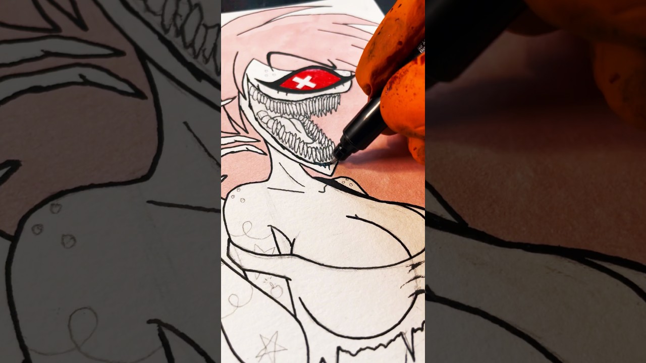 Drawing Cherri Bomb From HAZBIN HOTEL 