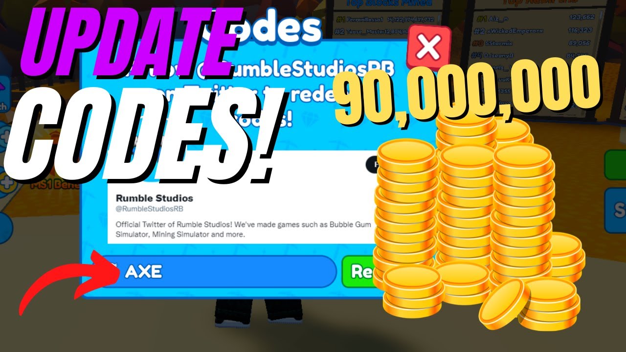 *NEW* UPDATE! COINS* CODES* [👻PART 3👻] Mining Simulator 2 ROBLOX - YouTube