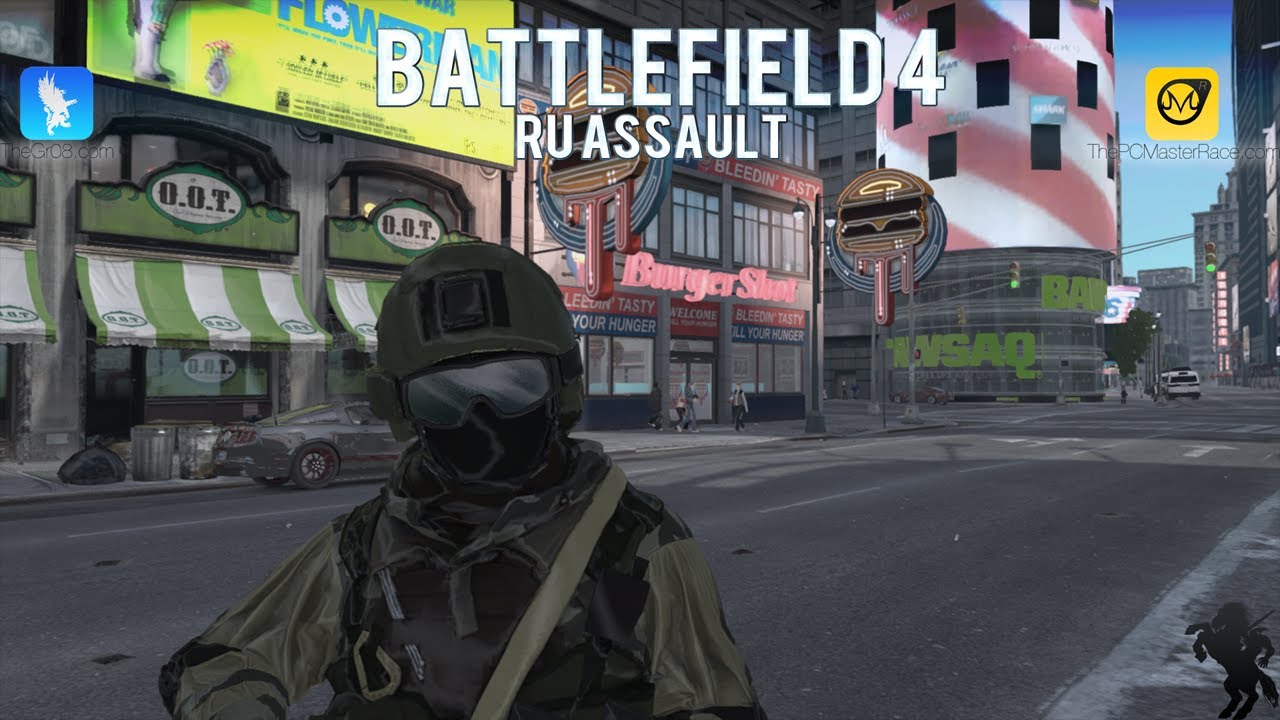 Battlefield 4 RU Assault GTA IV Mod - YouTube