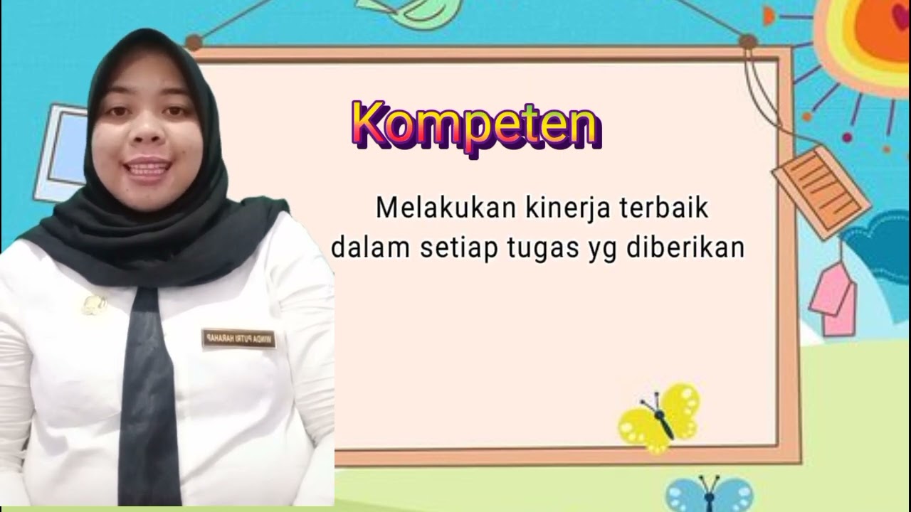 Penerapan core value ASN"Kompeten" di instansi kerja//tugas latsar cpns