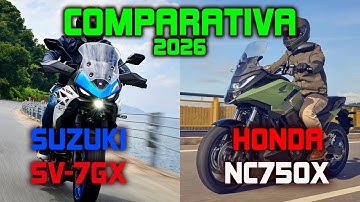 COMPARATIVA SUZUKI SV-7GX VS HONDA NC750X 2026