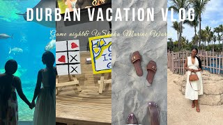 #vlog | DURBAN VACATION|Ushaka marine| game night | South African Youtuber 