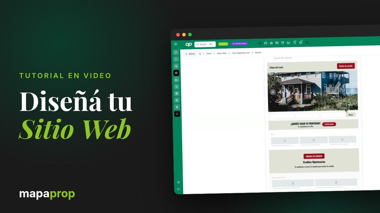 Administrar el diseño de tu Sitio Web (Sitio Web)