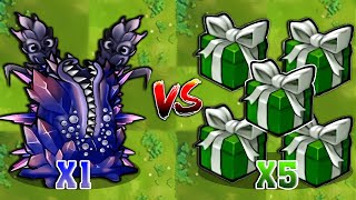 PVZ Fusion 3.1 Challenge! 1 Obsidian Barley VS 5 Random Plants Box VS 50 All Zombies - Who Will Win?