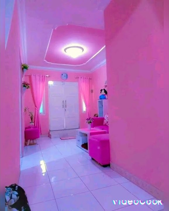 inspirasi Rumah idaman Vidio pendek#shorts warna pink berpanduan warna putih untuk ruangan