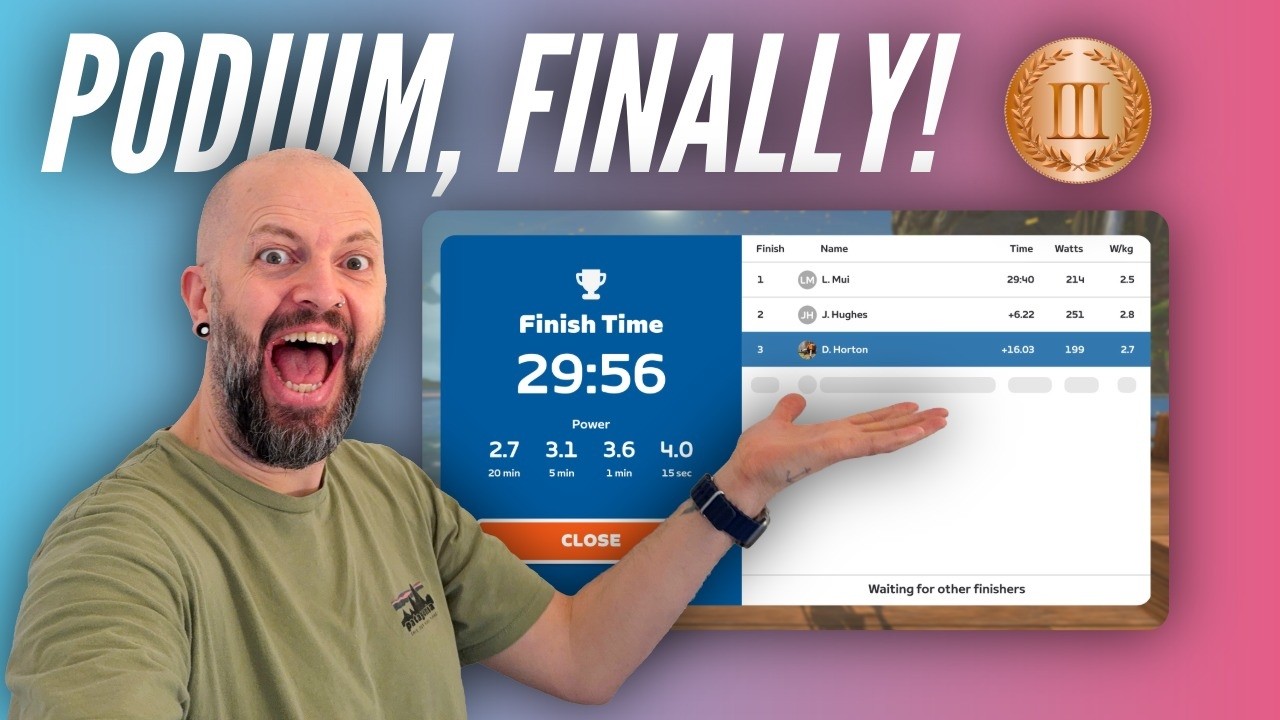 I Got 3rd Place! My First Zwift Podium Finish (Full Race)