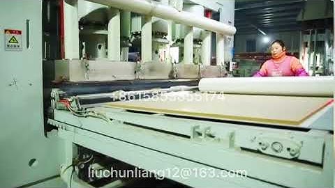 High efficiency full automatic 1800T short cycle melamine laminate hot press machine