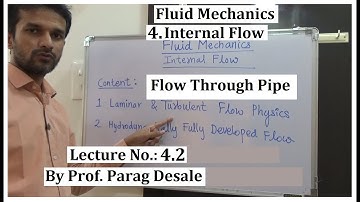 FM Lecture 4.2 Laminar Flow through Pipes by Prof Parag Desale (Unit 4 Internal Flow)