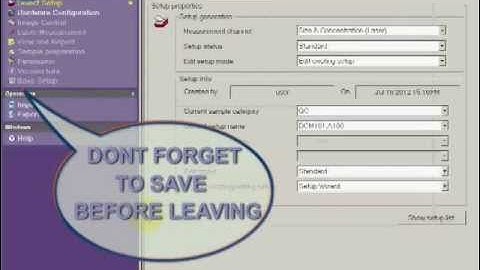 DIPA2000 Software Setup for Laser Analysis