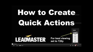 How to Create Quick Actions - Creating a Callback