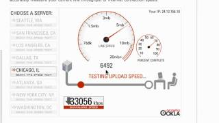 Speakeasy Speed test 33mbps