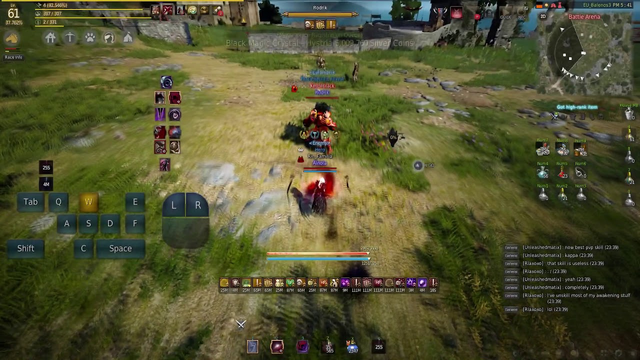 Black Desert Online EU Sorceress, damage with new level 56 rabam