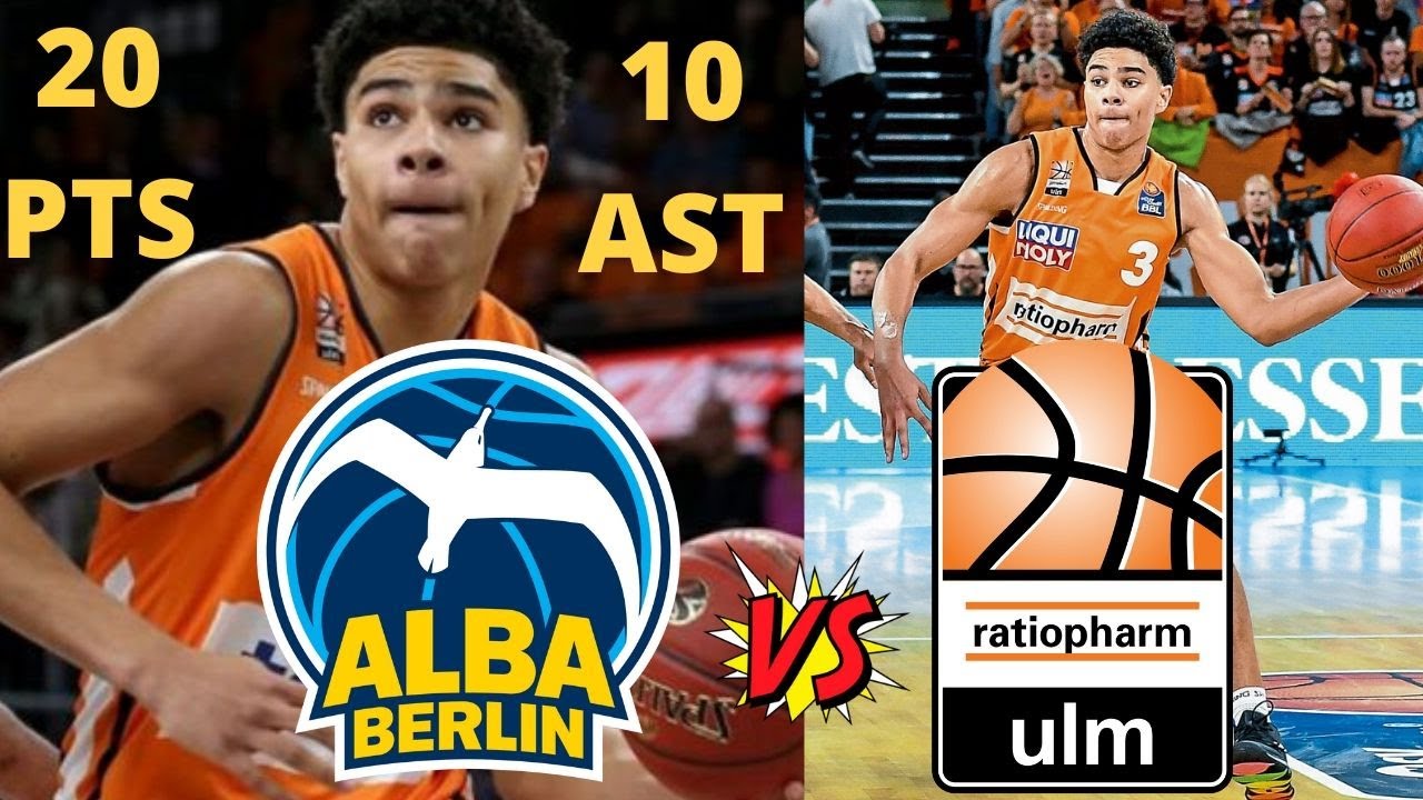 Killian Hayes 20 PTS 10 AST Ratiopharm Ulm vs Alba Berlin | German BBL