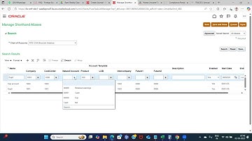 Oracle ERP Fusion Financials - How to setup account alias in GL