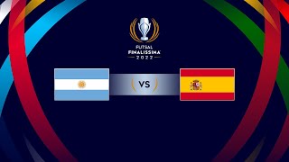 #FutsalFinalissima | Argentina vs España | Semifinal