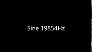 Sine 19854Hz Audio Only