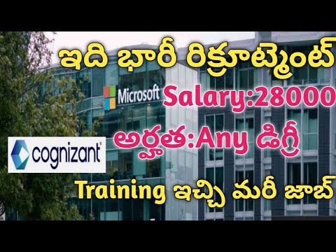 Latest jobs in cognizant & Microsoft recruitment 2022/any degree/fresher/#job #cognizant #microsoft