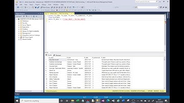 MS SQL tutorial covering where specifically the use of IN and a nested query.