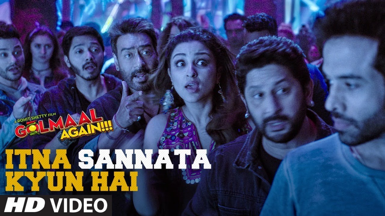 Itna Sannata Kyun Hai Video Song  Golmaal Again  Lijo Dj Chetas  Amit Mishra Aditi Singh Sharma