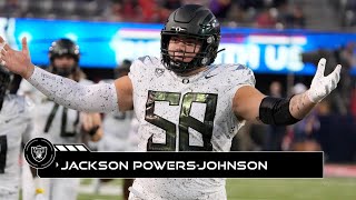 Raiders Select G Jackson Powers-Johnson Highlights 2024 NFL Draft