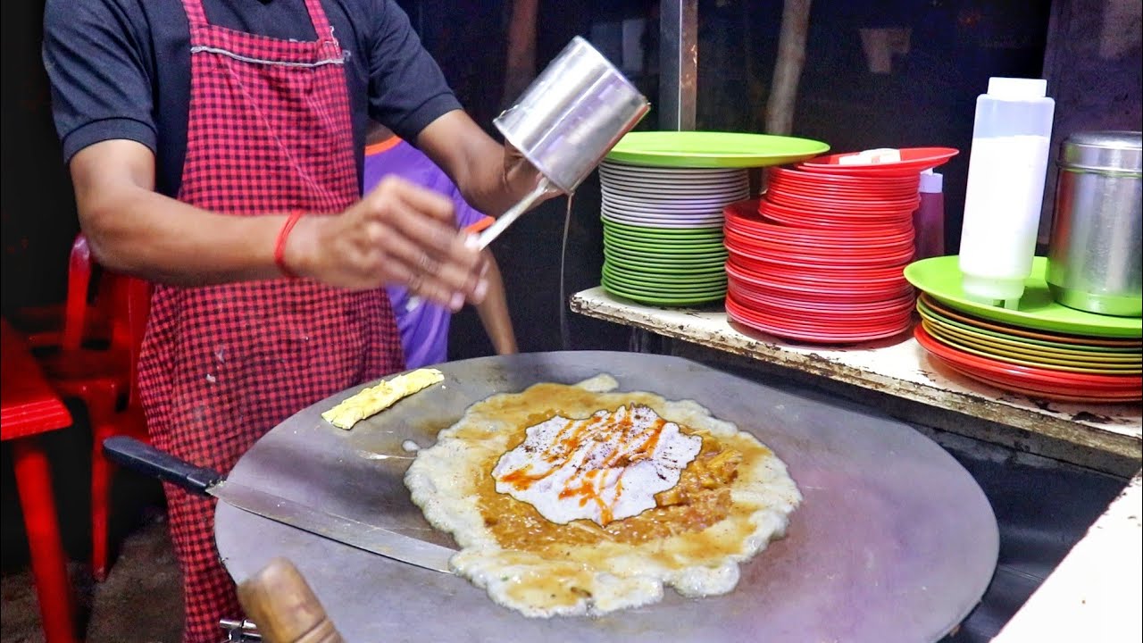 Roadside Healthy Unprepared Four Layer Delicious Egg Dish | Egg Street Food | Indian Street Food | Street Food Fantasy